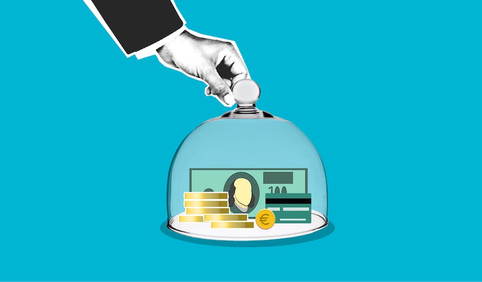 Illustration of a person holding a cushion representing financial protection
