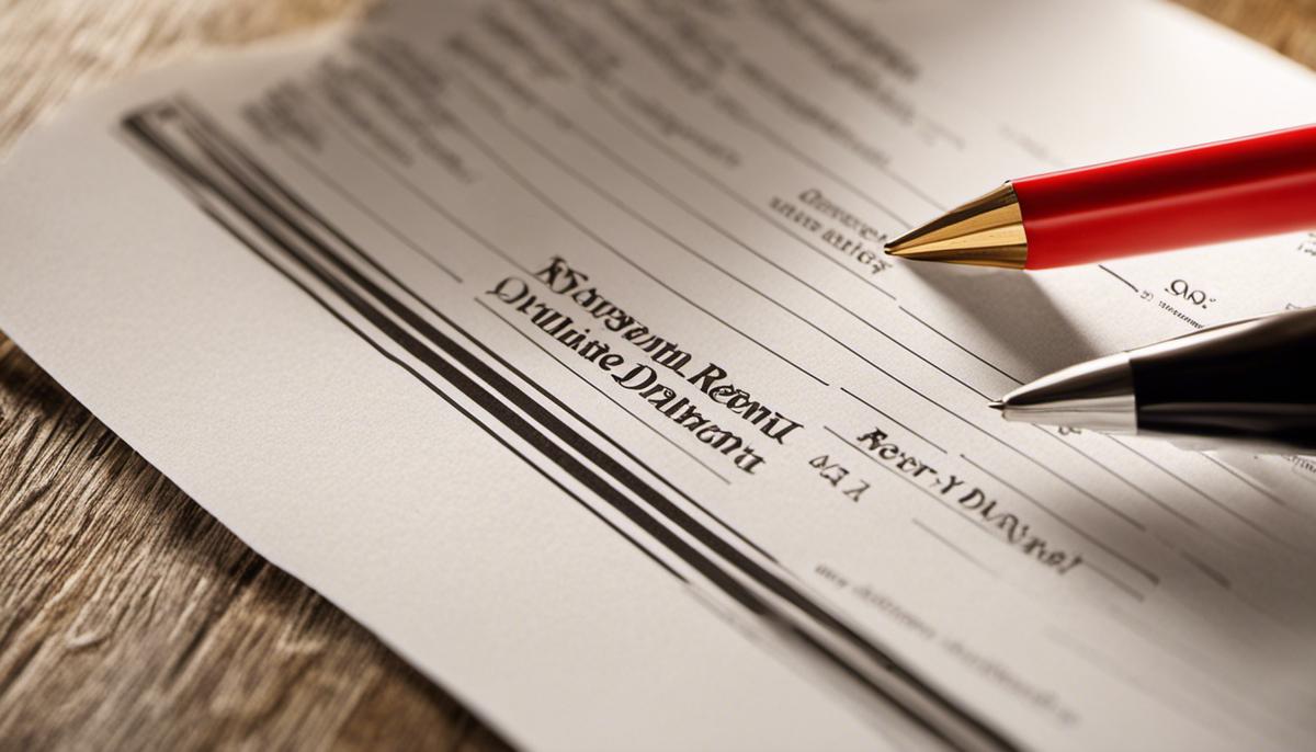 Image of a rental property license document.